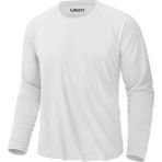 Erkek Beyaz Basic Uzun Kollu Tişört Sporcu Body T-Shirt - 0 Siyah - M