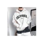 Erkek Beyaz Califronia 1998 Kapüşonlu Sweatshirt