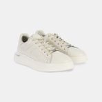 Erkek Beyaz DesaComfort Kalın Tabanlı Deri Sneaker