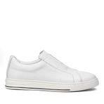Erkek Beyaz Kalın Tabanlı Deri Sneaker
