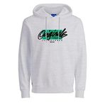 Erkek Beyaz Melanj Sweatshirt JACK&JONES ORIGINALS