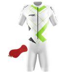 Erkek Bisiklet Skinsuit, Bisiklet Eğitimi için Kısa Kollu Tek Parça Bodysuit Yarış Bisikleti Üstü, Bisikletçi Giysileri, 3D Yastıklı, Nefes Alabilir, Hızlı Kuruyan Triatlon Takımı, P10, XS