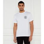 Erkek Bisiklet Yaka Kısa Kol Versace Yazı ve Desenli Beyaz T-Shirt 78GAHE07CJ00E-003 - 2XL