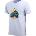 Erkek Bisiklet Yaka Standart Fit Mevsimlik Shinzone Göğüs Baskılı T-Shirt (Mavi, 3XL)
