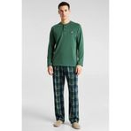 Erkek Bisiklet Yaka Standart Kol Regular Kalıp Örme Polar Pijama Takımı Şık