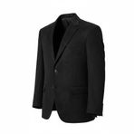 Erkek Blazer Ceket, Notch Yaka, Cep Detaylı, Slim Fit Kesim (SİYAH, 56)