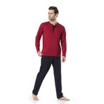 Erkek Bordo Damat Çeyizlik Pijama Takımı