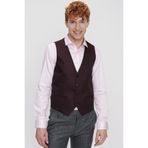 Erkek Bordo Jakarlı Slim Fit Dar Kesim Yelek