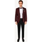 Erkek Bordo Slim Fit Mono Yaka Damatlık - 50 / 6 - 6 Drop