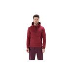 Erkek Bordo Yarim Fermuar Kapusonlu Sweatshirt 2012051