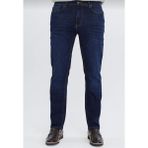 Erkek Boru Paça Likralı Kot Pantolon - Lacivert-002 - 4 Yaş