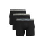Erkek Brief Siyah 3'lü Boxer
