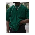 Erkek Brooklyn Kabartma Baskılı Oversize T-Shirt
