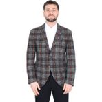Erkek Buklet Ekose Ceket SİYAH KIRMIZI GRİ 50