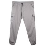 Erkek Büyük Beden 100-156 Kilo Arası İçin Uygun Kargo Cepli Jogger Kot Pantolon (GRİ, 4XL)