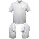 Erkek Büyük Beden 115-155 Kilo Arası Uygun Bedenli Likralı Pike Polo Yaka Cepli Tişört (BEYAZ, 6XL)