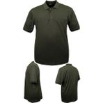Erkek Büyük Beden 115-155 Kilo Arası Uygun Bedenli Likralı Pike Polo Yaka Cepli Tişört (HAKİ, 3XL)