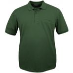 Erkek Büyük Beden 115-155 Kilo Arası Uygun Bedenli Likralı Pike Polo Yaka Cepli Tişört (KOYU YEŞİL, 8XL)