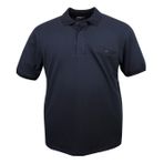 Erkek Büyük Beden 115-155 Kilo Arası Uygun Bedenli Likralı Pike Polo Yaka Cepli Tişört (LACİVERT, 3XL)
