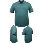 Erkek Büyük Beden 115-155 Kilo Arası Uygun Bedenli Likralı Pike Polo Yaka Cepli Tişört (YEŞİL, 7XL)
