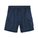 Erkek Büyük Beden 120-157 Kilo Arası İçin Uygun Kargo Cepli Gabardin Şort (Lacivert, 8XL)