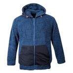 Erkek Büyük Beden Battal Boy 105 Kilo - 134 Kilo Arası İçin Uygun Kapüşonlu Peluş Sweat Mont (İNDİGO, 4XL)