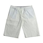Erkek Büyük Beden Battal Boy 110-132 Kilo İçin Uygun Cepli Şort (Beyaz, 2XL)