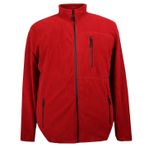 Erkek Büyük Beden Battal Boy 110 Kilo - 132 Kilo Arası İçin Uygun Kışlık Fermuarlı Polar Sweat Mont (KIRMIZI, 5XL)