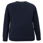 Erkek Büyük Beden Battal Boy 110 Kilo İçin Uygun Bisiklet Yaka Triko Kazak (LACİVERT, 3XL)