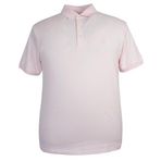 Erkek Büyük Beden Battal Boy 120-130 Kilo Arası İçin Uygun Likralı Süprem Polo Yaka Tişört (PEMBE, 3XL)
