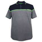 Erkek Büyük Beden Battal Boy 120-130 Kilo Arası İçin Uygun Panolu Pike Polo Yaka Cepli Tişört (GRİ, 3XL)