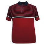 Erkek Büyük Beden Battal Boy 120-130 Kilo Arası İçin Uygun Panolu Pike Polo Yaka Cepli Tişört (KIRMIZI, 4XL)