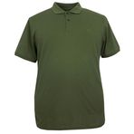 Erkek Büyük Beden Battal Boy 120 Kilo İçin Uygun Polo Yaka Düz Pike Tişört Tişört (HAKİ, 3XL)