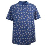 Erkek Büyük Beden Battal Boy 130 Kilo İçin Uygun Polo Yaka Pike Tişört (MAVİ, 4XL)