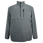 Erkek Büyük Beden Battal Boy Dik Yakalı Polar Sweatshirt (SİYAH, 5XL)