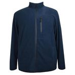 Erkek Büyük Beden Battal Boy Fermuarlı Polar Sweatshirt (LACİVERT, 10XL)
