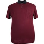 Erkek Büyük Beden Battal Boy Polo Yaka Cepli Tişört ( Beden Bilgisi Açıklama Bölümündedir ) - 3XL - Bordo