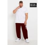 Erkek Büyük Beden Brooklyn Baskılı Ince Eşofman Altı SPR25BEA54 - 3XL - Bordo
