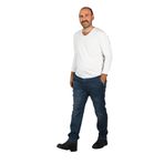 Erkek Büyük Beden Fleto Cep Kot Pantolon 3JA/5889 Koyu Mavi 48-32