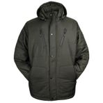 Erkek Büyük Beden Kapşonlu Mont Dekons Eden (Siyah, 4XL)