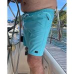 Erkek Büyük Beden Mint Düz Renk Standart Boy Mayo Deniz Şortu - 4XL