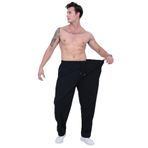 Erkek Büyük Beden Pamuklu Eşofman Altı (SİYAH, 6XL)