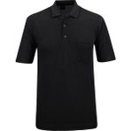 Erkek Büyük Beden Polo Yaka Cepli Klasik Kalıp Tişört - 5113BAT - Füme - 5XL