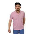 Erkek Büyük Beden Polo Yaka Merserize Tişört T3000 BGL-ST04534 PEMBE 3XL