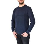 Erkek Büyük Beden Sıfır Yaka Sweatshirt 2245-BTL BGL-ST02357 LACİVERT 4XL