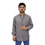 Erkek Büyük Beden Spor Likralı Gömlek BGL-ST04486 GRİ 2XL
