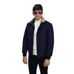 Erkek Büyük Beden Spor Peluş Yaka Mont M3096 BGL-ST03243 LACİVERT 6XL