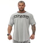 Erkek Büyük Beden Spor Salonu Fitness ve Vücut Geliştirme Tişört, Pamuk O-Boyun Yaşam Tarzı Üst, Taş, 3XL