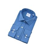 Erkek Büyük Beden Uzun Kol Gömlek 3717 BGL-ST04386 İNDİGO 5XL