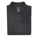 Erkek Büyük Beden Uzun Kol Polo Yaka Sweatshırt-7090 FÜME 3XL 3XL